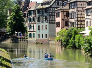 Canoes on the river, Strasbourg