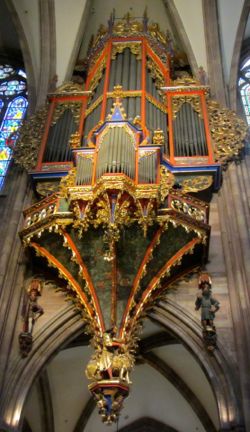 Organ, Strasbourg Cathedral, France