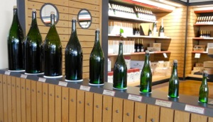 Champagne bottles, Epernay, France