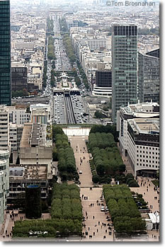 View from atop the Arche de la Défense, Paris, France