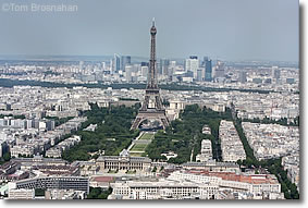 Eiffel Tower from Tour Montparnasse, Paris, France