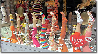 Colorful stockings, Paris, France