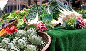 Fresh produce, Batignolles market, Paris