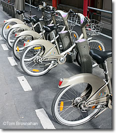 Velib' Bikes, Paris, France