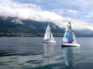 Annecy sailboats, France