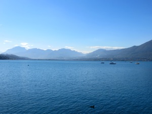 Aix-les-Bains view of Lac du Bourget