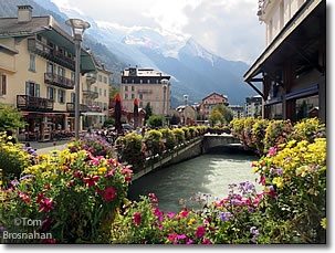 Scene in Chamonix-Mont-Blanc, France