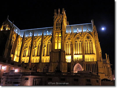 Metz Cathedral at Night, Metz France