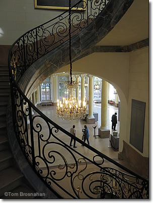 Stairway in the Musée des Beaux-Arts, Nancy, Lorraine, France