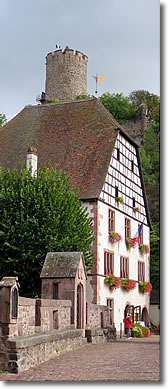 Tower of Chateau de Schlossberg, Kaysersberg, Alsace, France