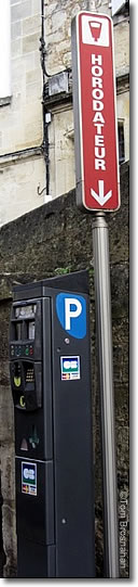 Horodateur (parking time machine), Bordeaux, France