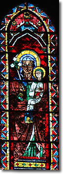 St Anne, Stained Glass, Chartres, France