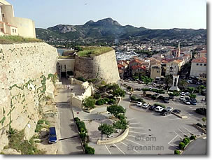 View of Calvi, Corsica, France