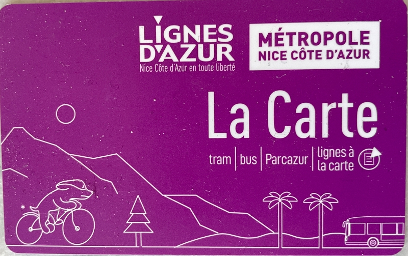 La Carte transit pass, Nice, France