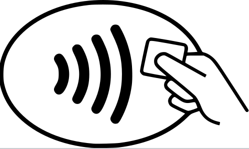 RFID contactless-payment symbol.