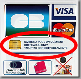 Chip Card Only Sign