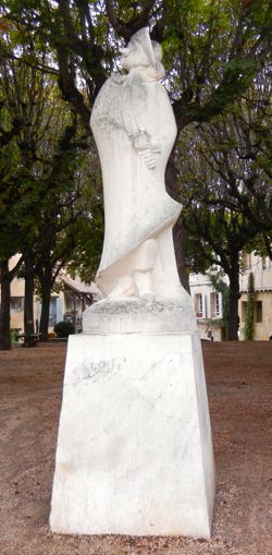 Statue of Cyrano de Bergerac, Dordogne, France