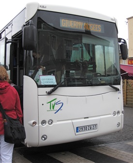 Bus to Giverny, France