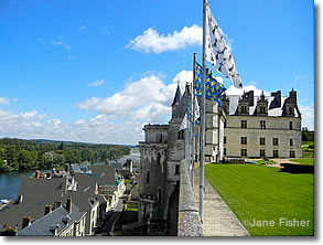 Rooftops seen from Château d'Amboise, France