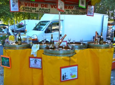 Wine tasting, Amboise Market, France