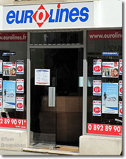 eurolines Bus Station, Tours, France