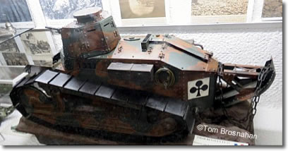 Model of a Tank, Battle of the Somme, Albert, France