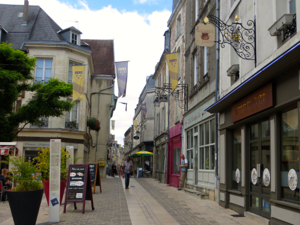 Main street of Laon, France