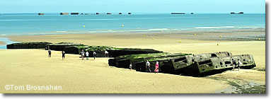 Mulberry docks, Arromanches, Normandy, France