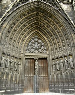 Doorway, Church of St-Ouen, Rouen, France
