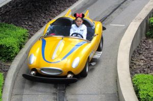 Drive your own car at Discoveryland, Disneyland Paris