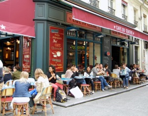 Cafe du Centre, Rue Montorgueil, Paris