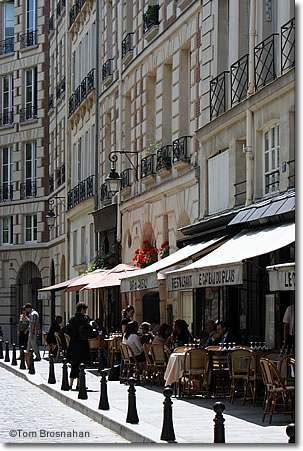 Restaurant street, Paris, France