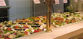 Salad buffet, Galeries Lafayette, Paris