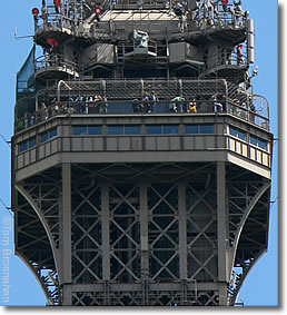 Top of Tour Eiffel, Paris, France
