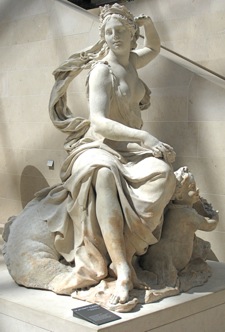 Cour Marly sculpture, Louvre, Paris