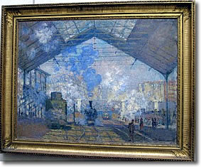 Monet Gare St Lazare, Musée d'Orsay, Paris