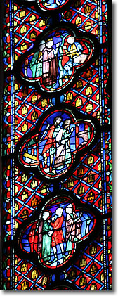 Stained Glass in the Sainte-Chapelle, Paris, France
