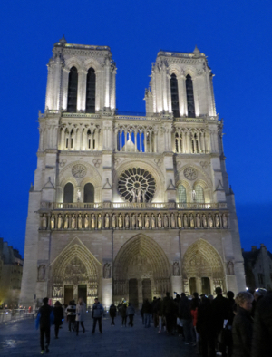 Notre-Dame de Paris at Christmas