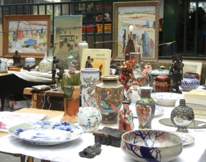 Variety of offerings, Porte de Vanves Flea Market, Paris