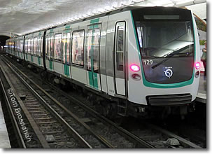 Paris Métro train, France