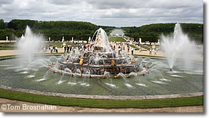 Fountains at the Château de Versailles, Paris, France