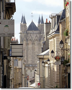 Street scene in Poitiers, France