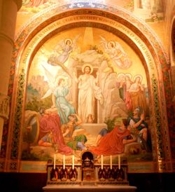 Mosaic, Basilica of the Rosary, Lourdes, France