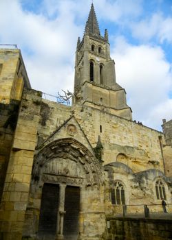 Bell tower and Monolithic Church, St-Émilion, France